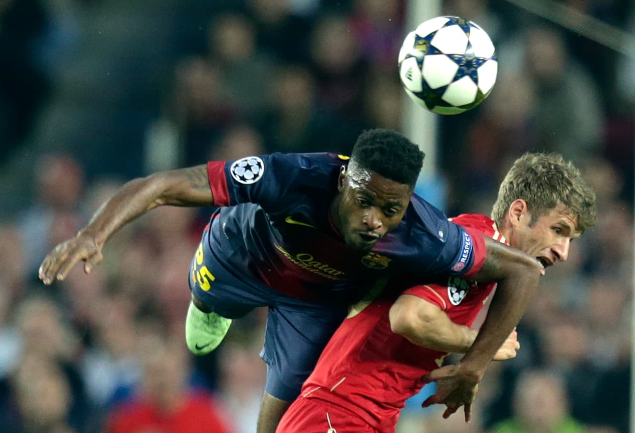 <b>¡De bruces!</b>
<br>Así se fue el Barcelona en la eliminatoria, por más que buscaron aferrarse a la Final, nada pudieron hacer.