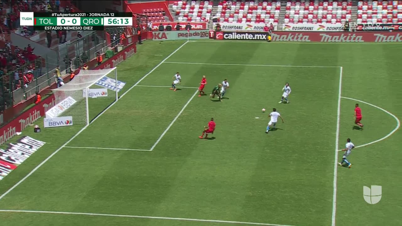 ¡TIRO ATAJADO! disparo por Rubens Sambueza.