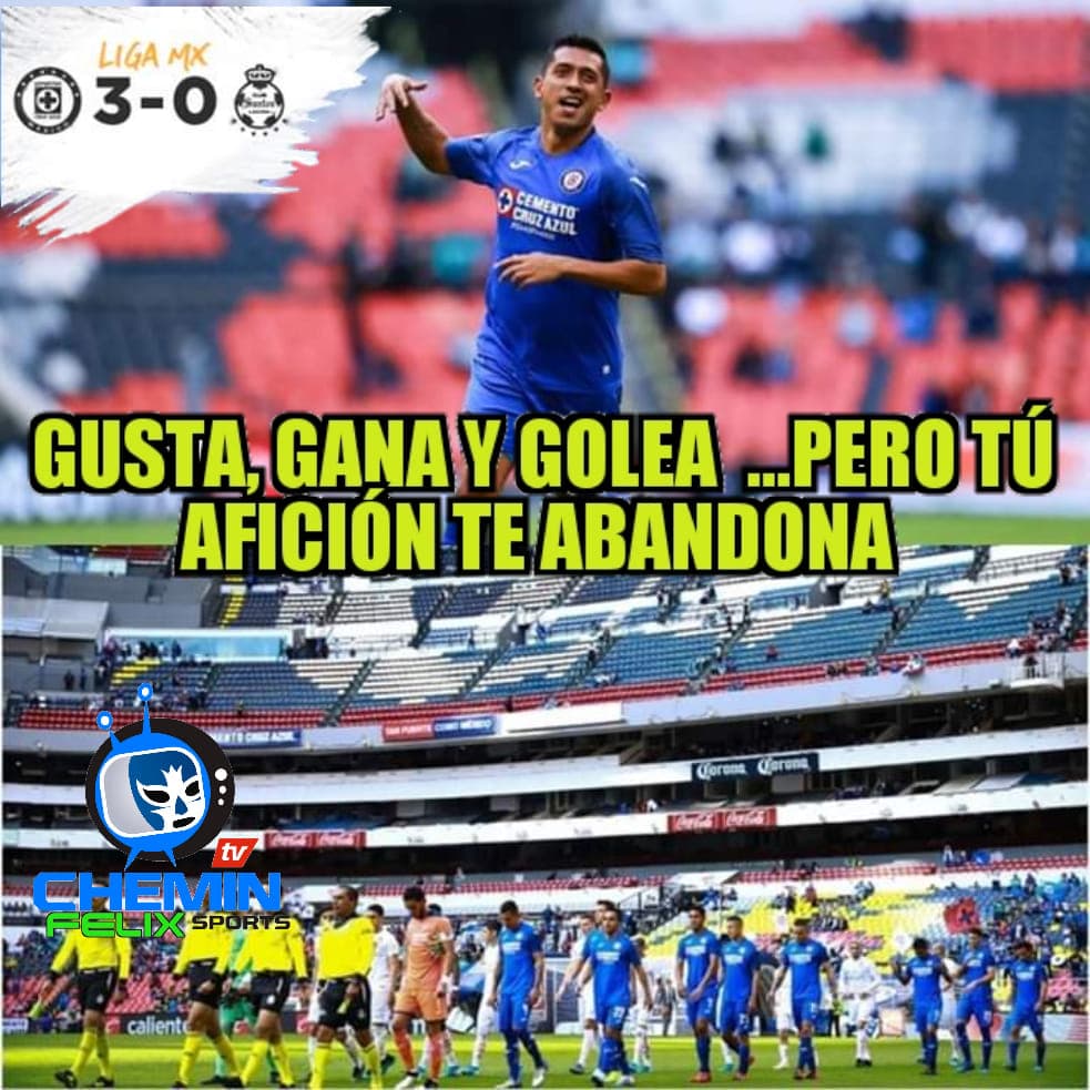 Los grandes del futbol mexicano están en el 'ojo del huracàn' y eso impide que Cruz Azul se salve de la diversión de los memes en la Fecha 3.