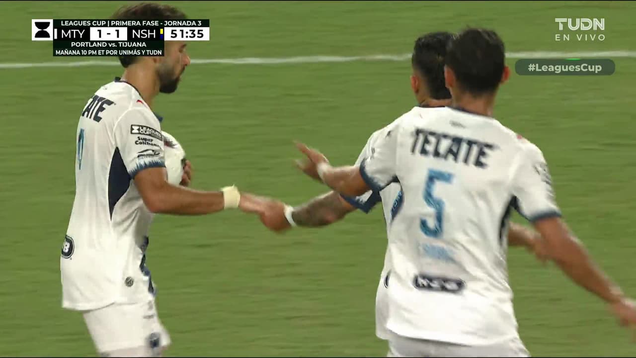 ¡Golazo de Monterrey! Orbelín pone el empate frente a Nashville