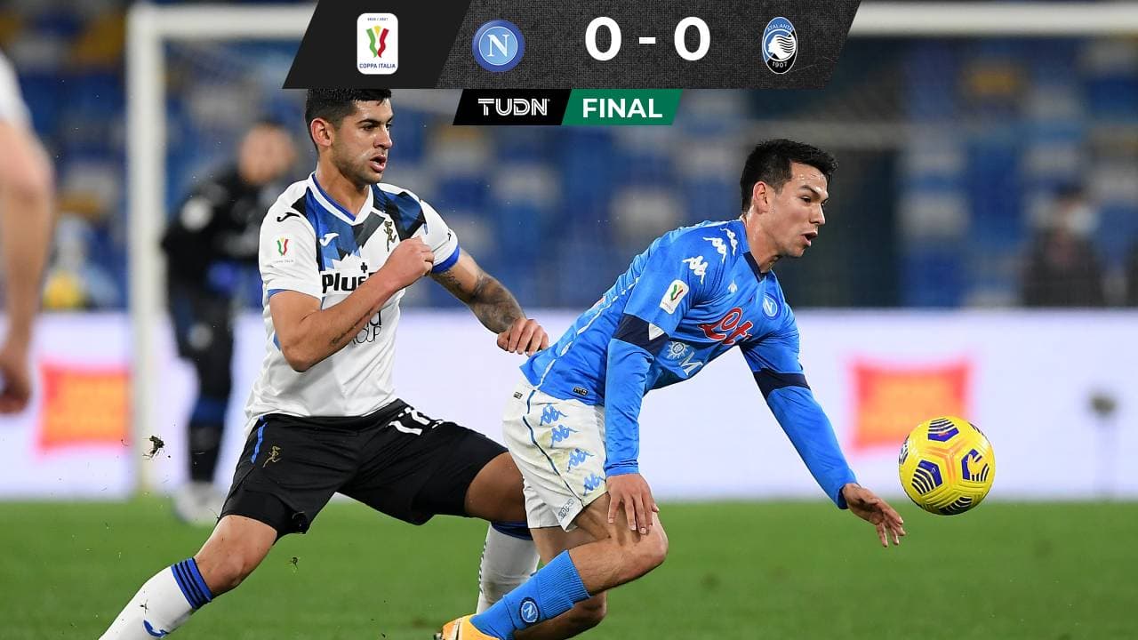 Napoli y Atalanta dejan todo para semifinal de vuelta en Copa Italia