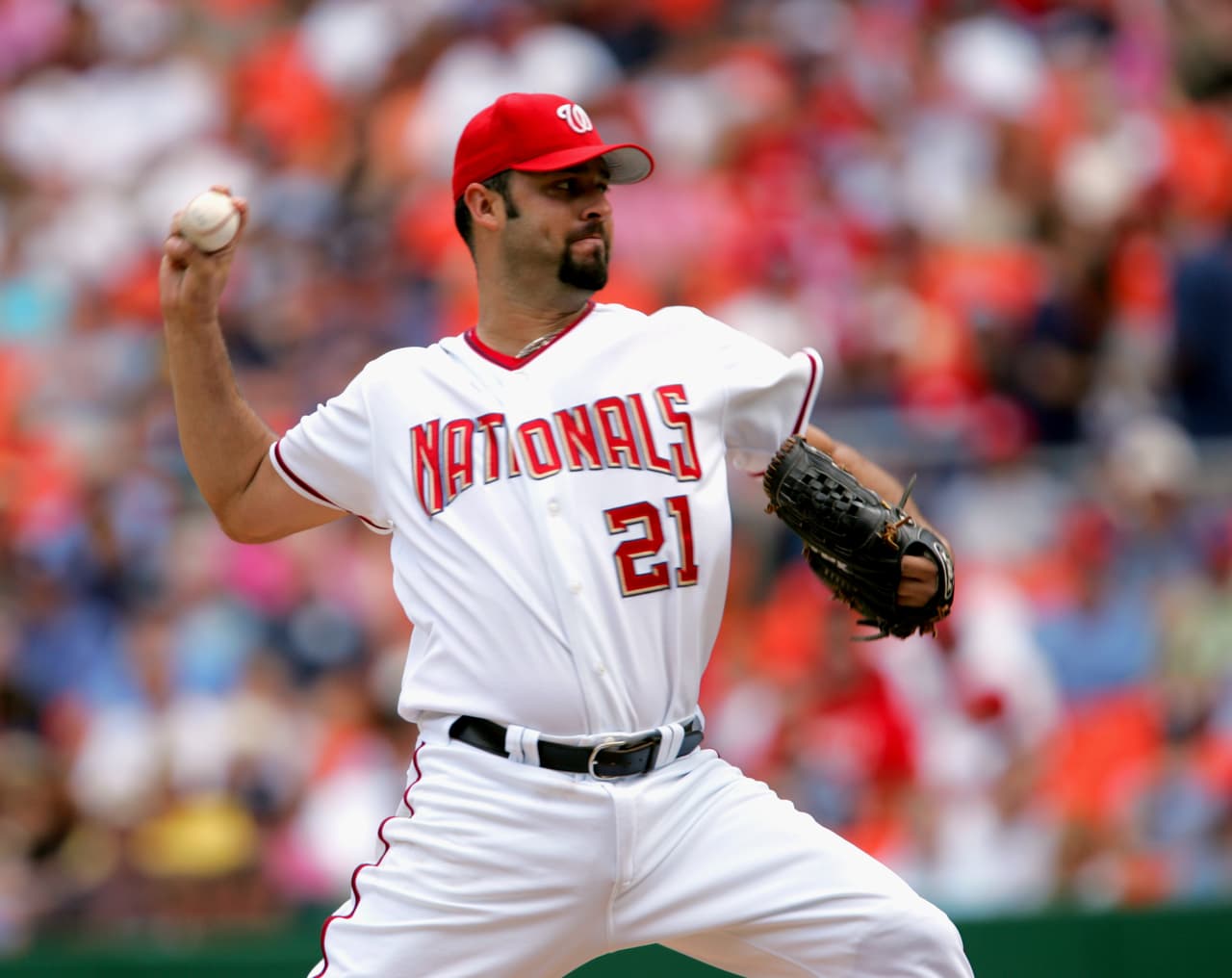 Loaiza llegó en 2005 a Washington Nationals, donde apenas estuvo una temporada.