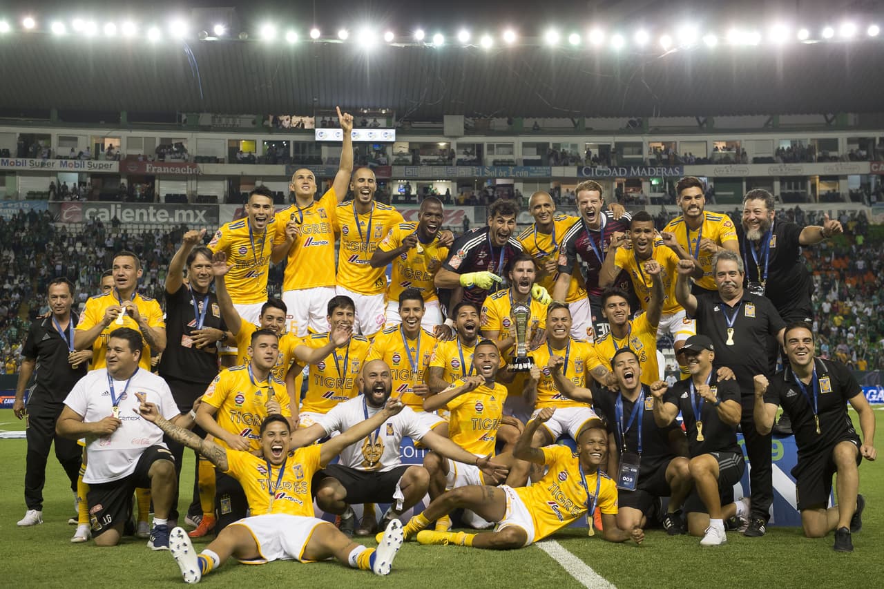 Clausura 2019. El campeón vigente de la Liga MX terminó la fase regular en el segundo sitio con 37 puntos, mientras que León fue superlíder con 41. Tras empatar con Pachuca y Monterrey, los del ‘Tuca’ vencieron 1-0 a León en la final del torneo.