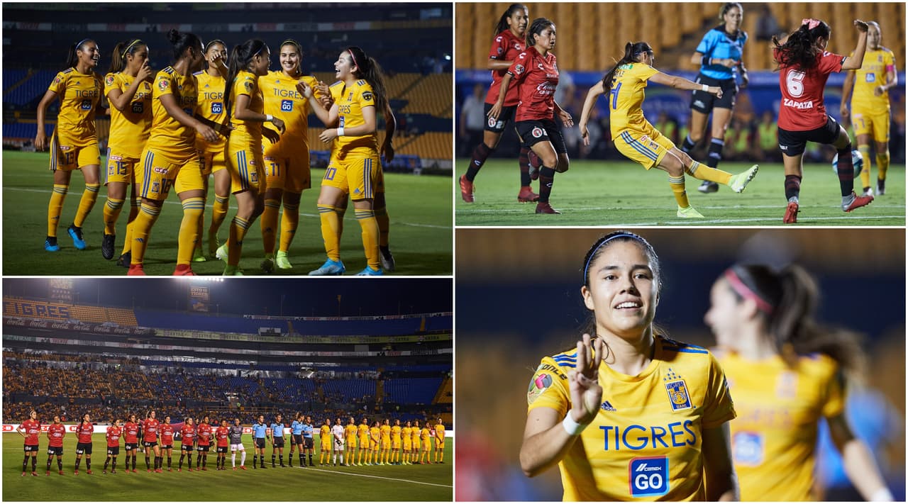 Tigres Femenil se impuso 2-0 con goles de Lizbeth Ovalle y Katty Martínez.