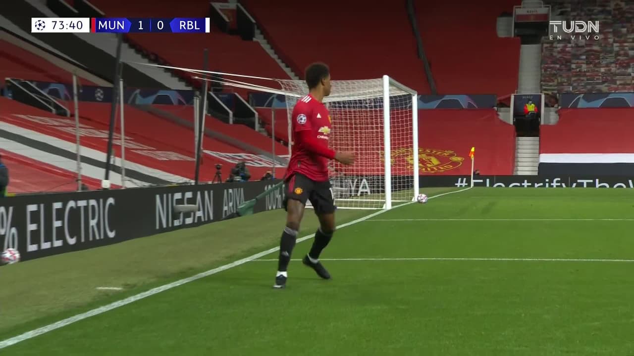 ¡GOOOL! Marcus Rashford anota para Manchester United