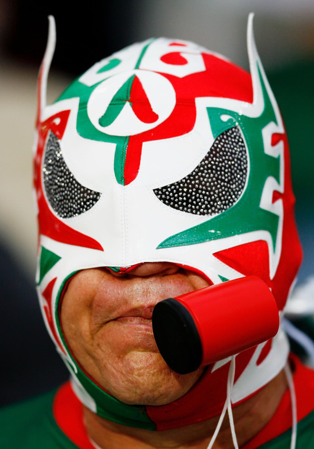 Las máscaras son un atuendo típico en los fanáticos mexicanos en los Mundiales de fútbol, pero en Rusia 2018 fueron prohibidas. Acá algunas de las que han pasado en medio del apoyo de los hinchas.