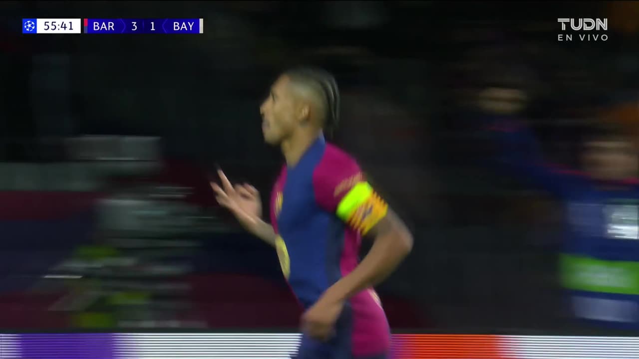 ¡Hat-trick de Raphinha! El brasileño está teniendo la noche de su vida