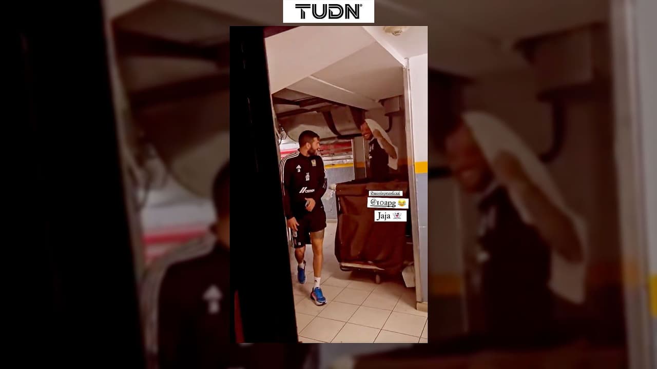 ¡Llevaditos! ‘Diente’ López asusta a Gignac en los vestidores de Tigres