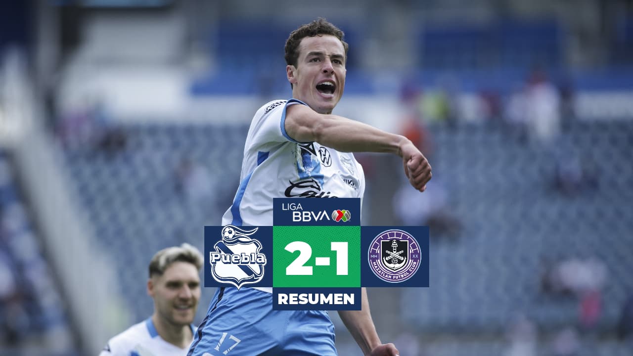 Resumen | Puebla consigue su primera victoria del torneo ante un endeble Mazatlán