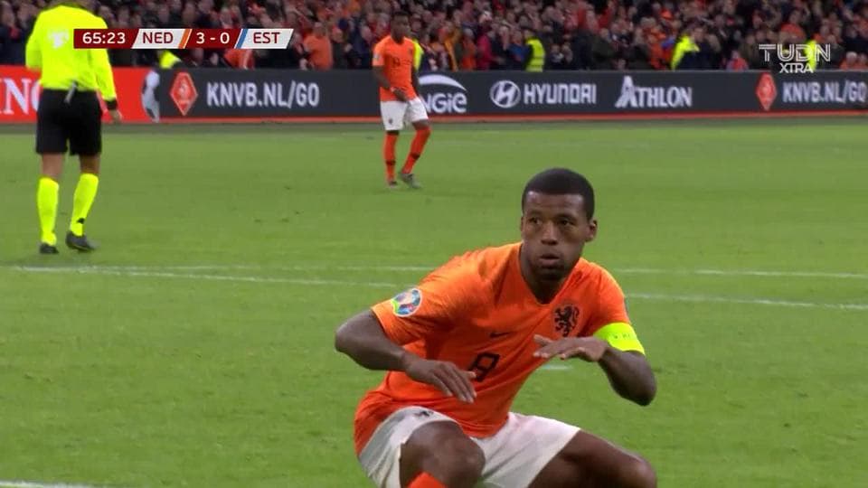 ¡GOOOL! Georginio Wijnaldum anota para Netherlands