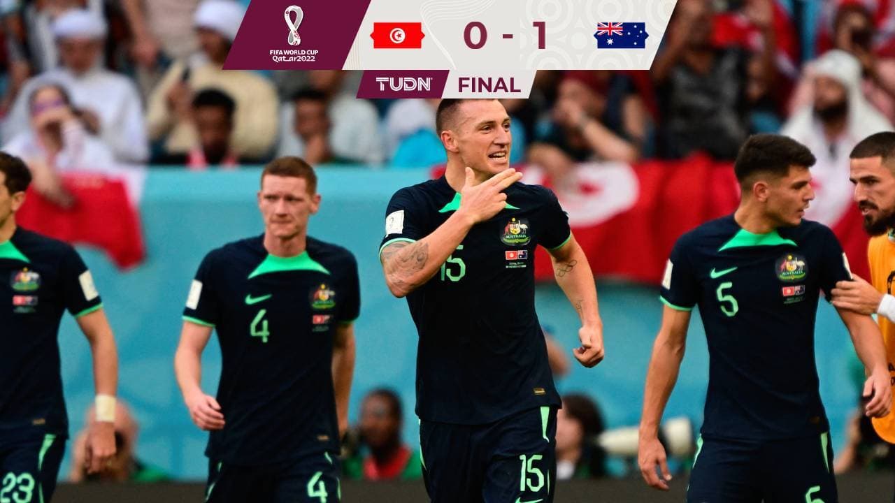 Australia responde y derrota a Túnez para seguir con esperanzas en Qatar 2022