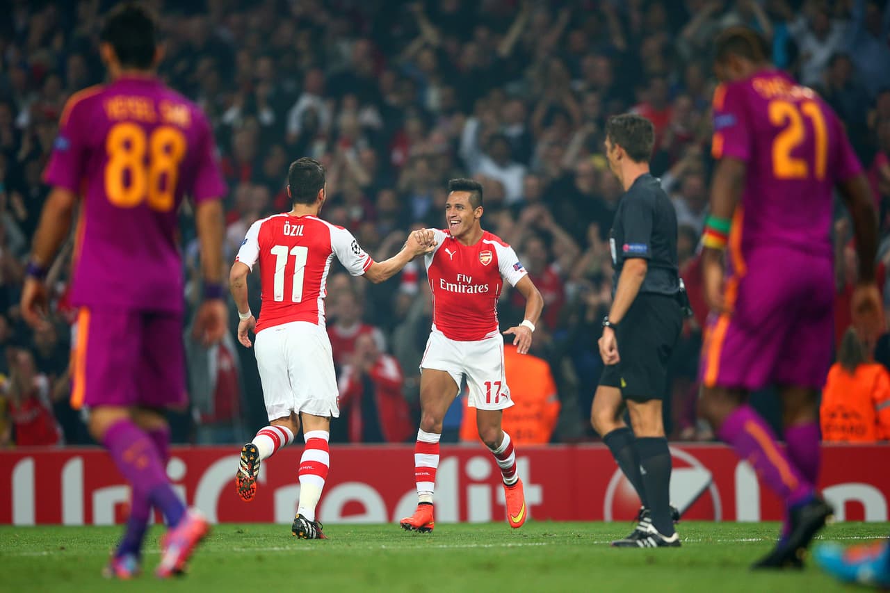 Alexis Sánchez desembarcó en la Premier League en 2014 y fue una sensación con el Arsenal.