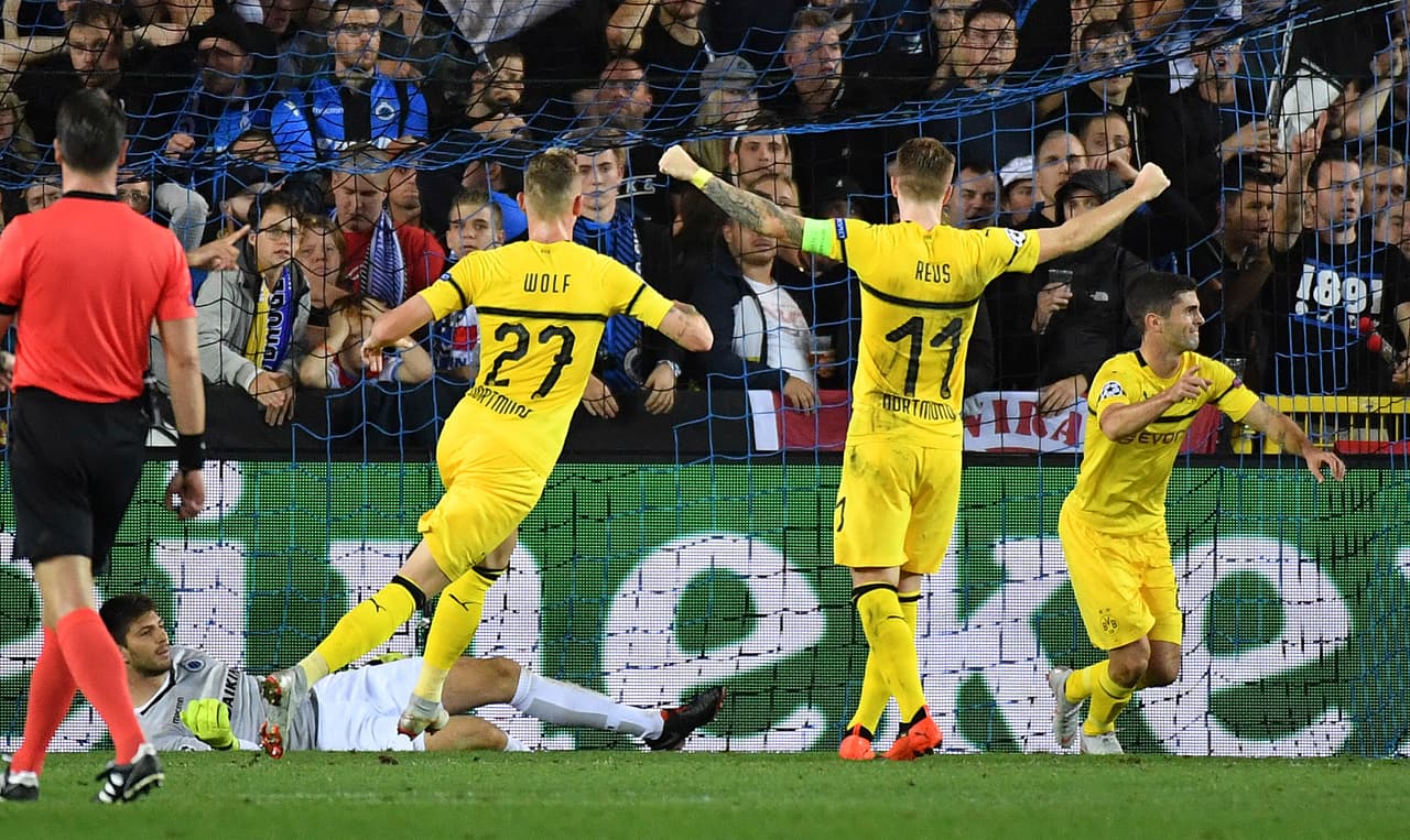 El gol fue algo fortuito, con un alto rebote que techó al portero del Brugge Karlo Letica, pero eso fue todo lo que necesitó el equipo visitante para arrasar con los tres puntos.