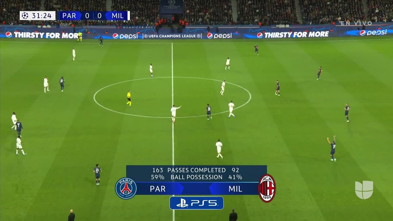 ¡GOL!  anota para Paris Saint-Germain. Kylian Mbappé