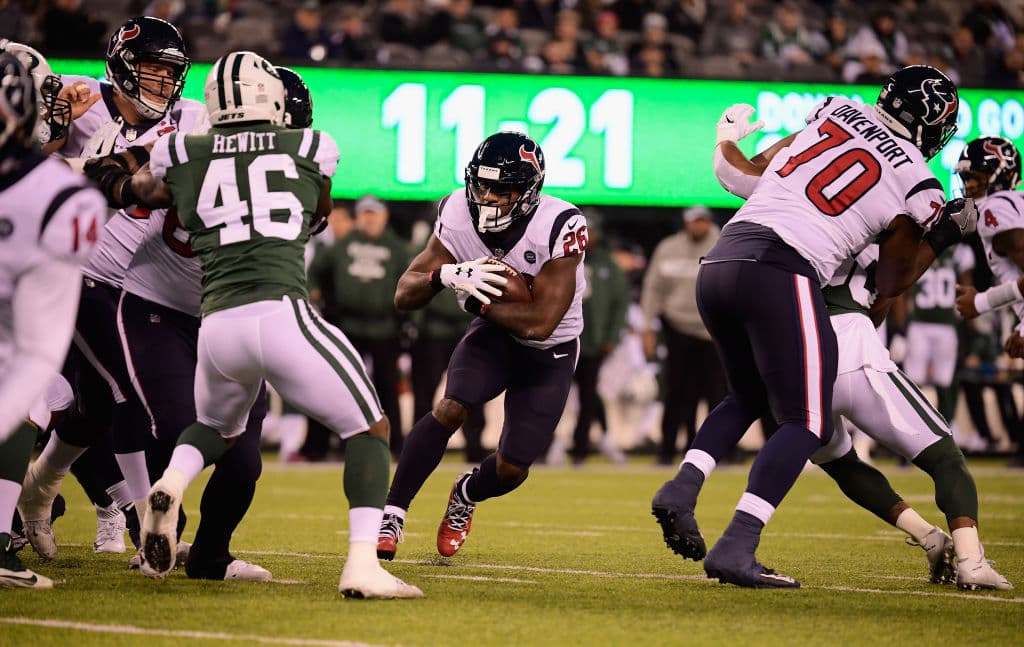 <b>Lamar Miller, RB Houston</b>. El corredor de los Texans sumó 210 acarreos para 973 yardas con cinco anotaciones. Clave en la ofensiva (15) de Houston.