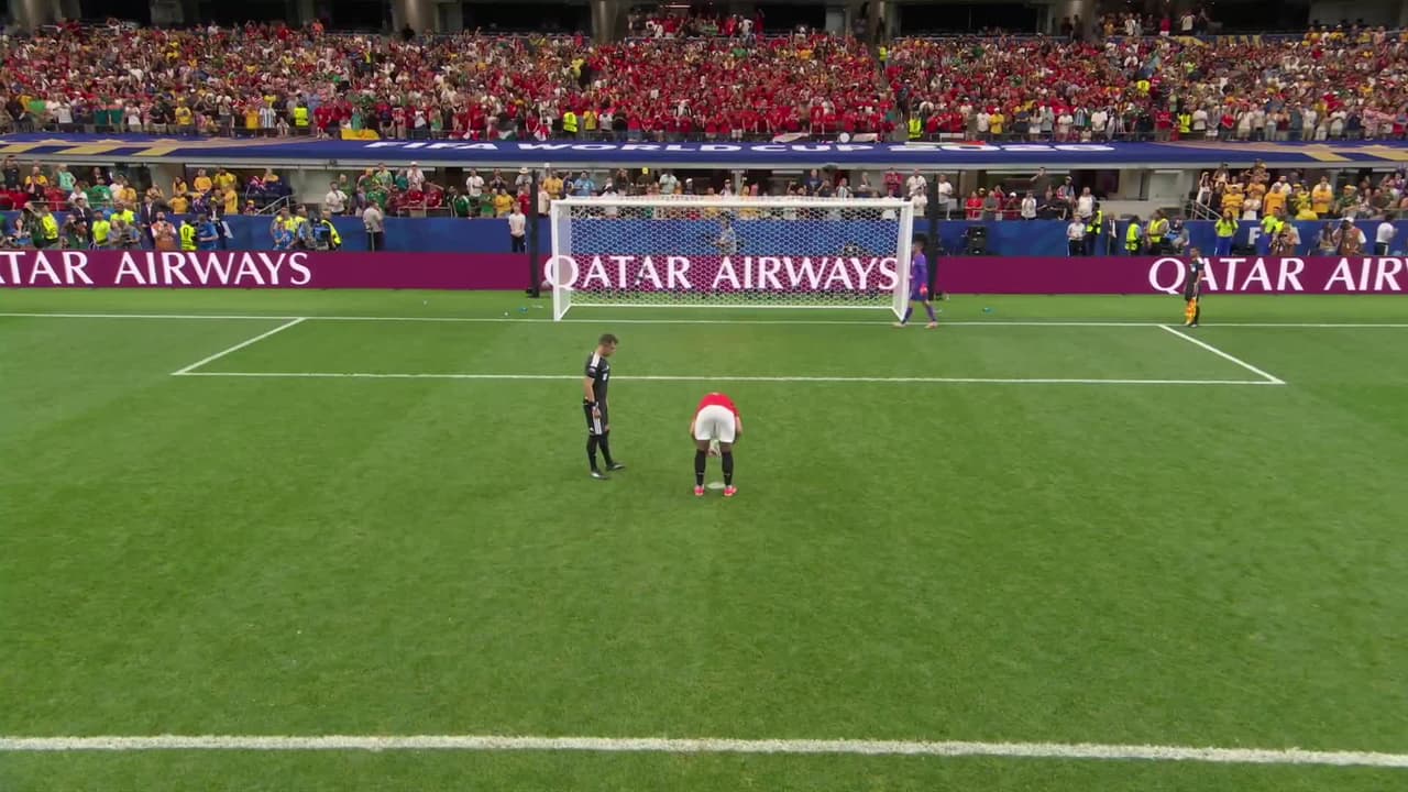 ¡GOL!  anota para Egipto. Hossam Abdelmaguid