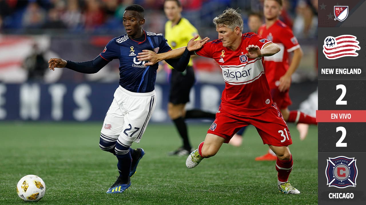 El ecuatoriano Cristian Penilla rescató el empate para New England Revolution ante Chicago Fire