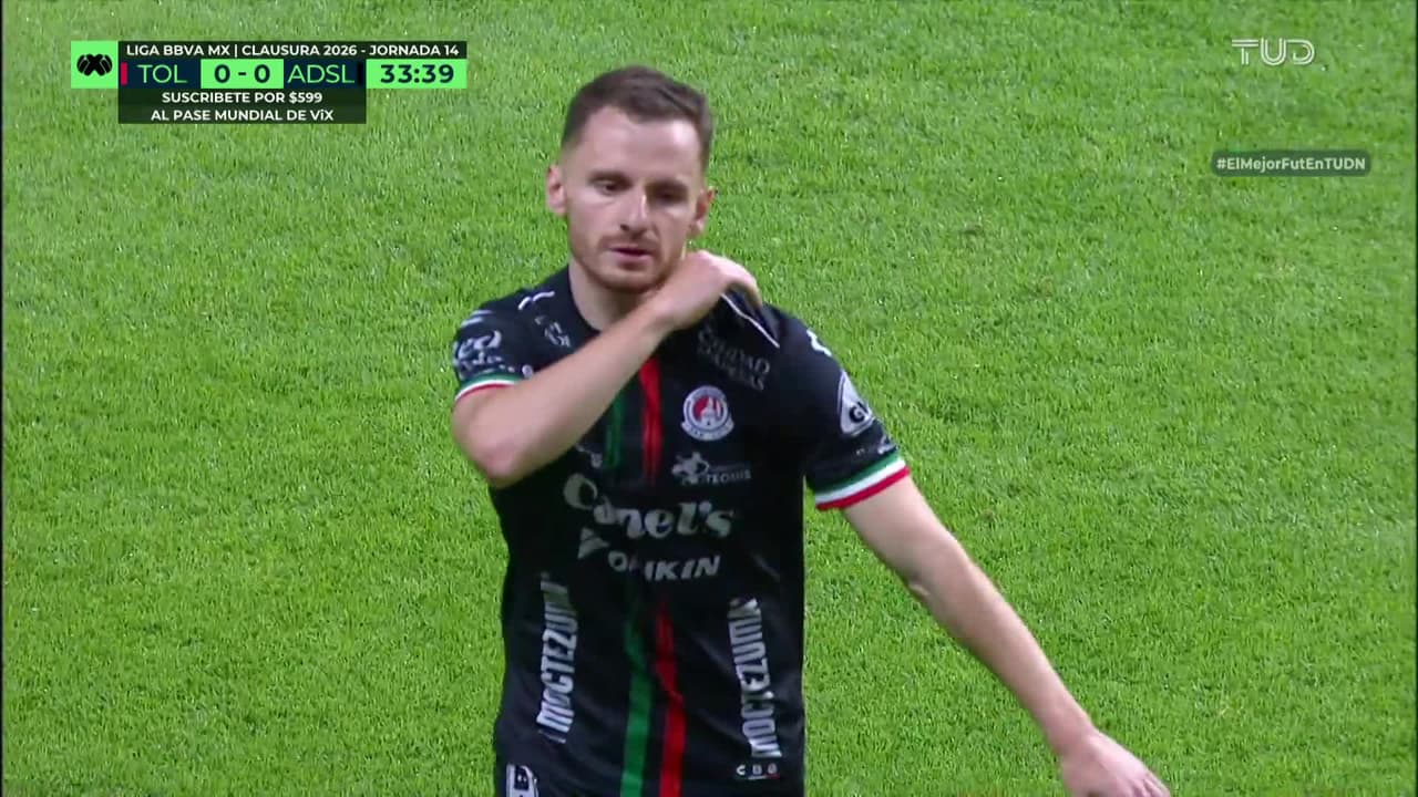 ¡Bombazo del francés! Salles-Lamonge probó desde lejos y el San Luis se queda cerca