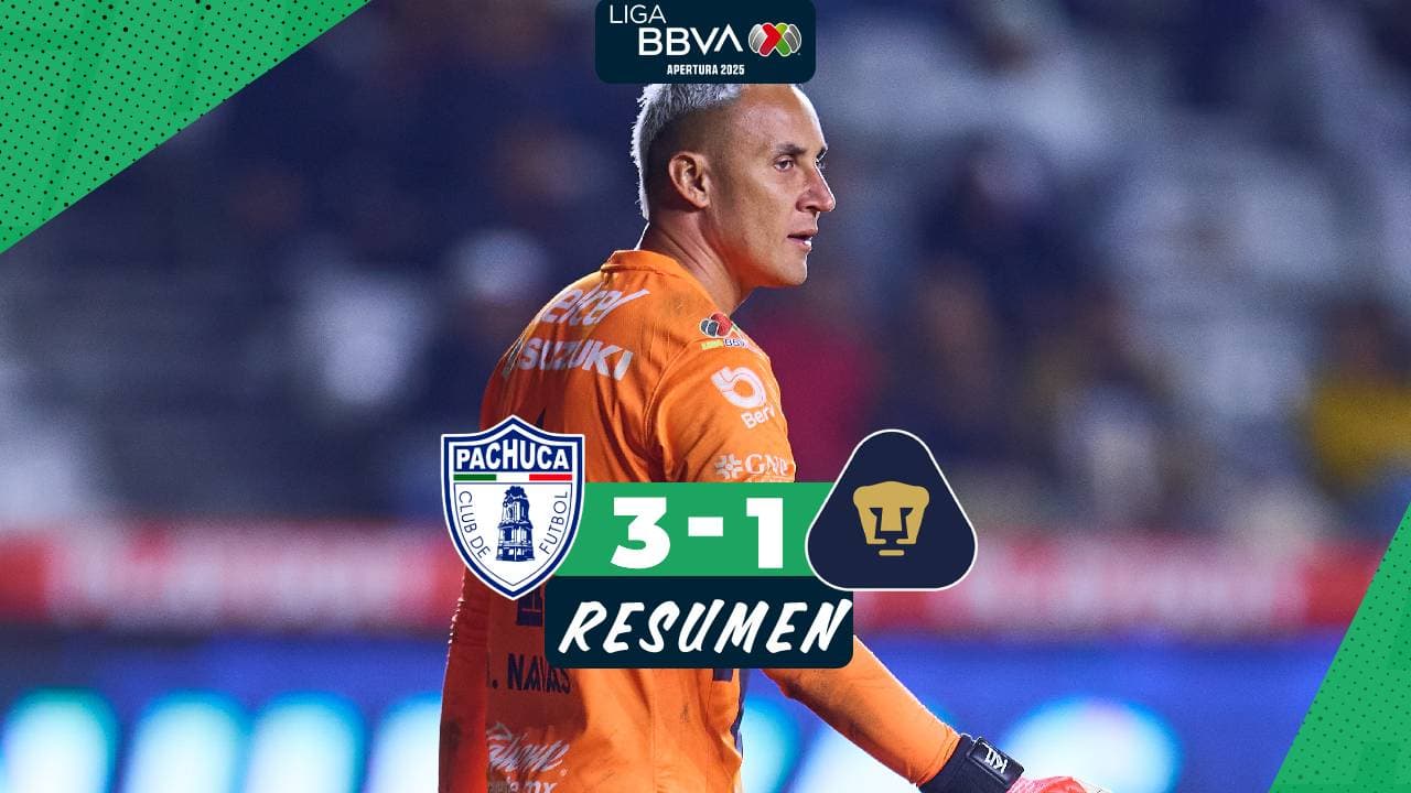 Errores de Keylor Navas hunden a Pumas y Pachuca vive