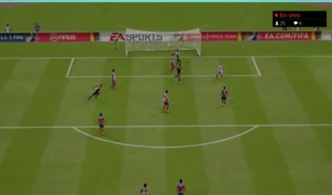 Fernando Beltrán se puso las ìlas en el segundo tiempo y consiguió el gol del empate para dividir los puntos.