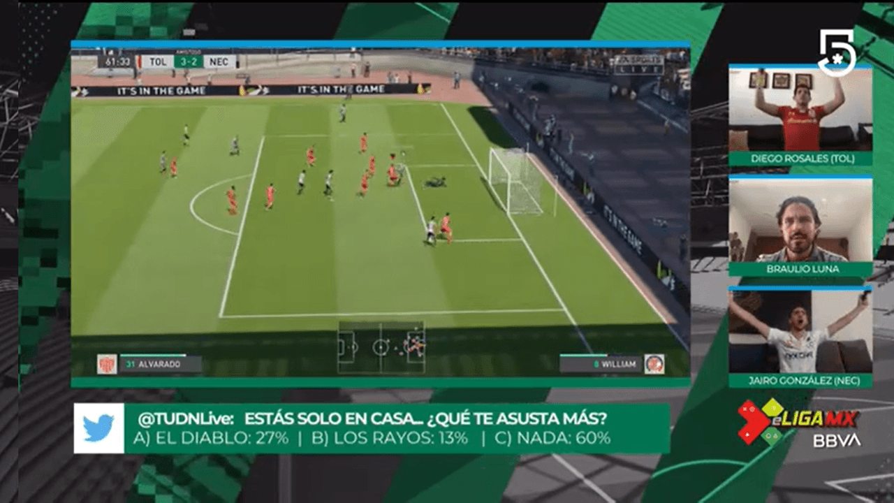 Las escuadras dirigidas por Diego Rosales (Toluca) y Jairo González (Necaxa), terminaron un emocionante partido en empate. Toluca iba arriba en la primera mitad, pero un error le costó caro y al final terminó el partido 3-3.