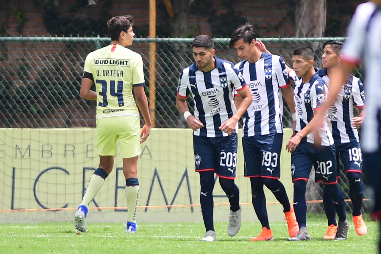 América y Monterrey empataron a uno en las canchas de Coapa, en su categoría Sub 20.