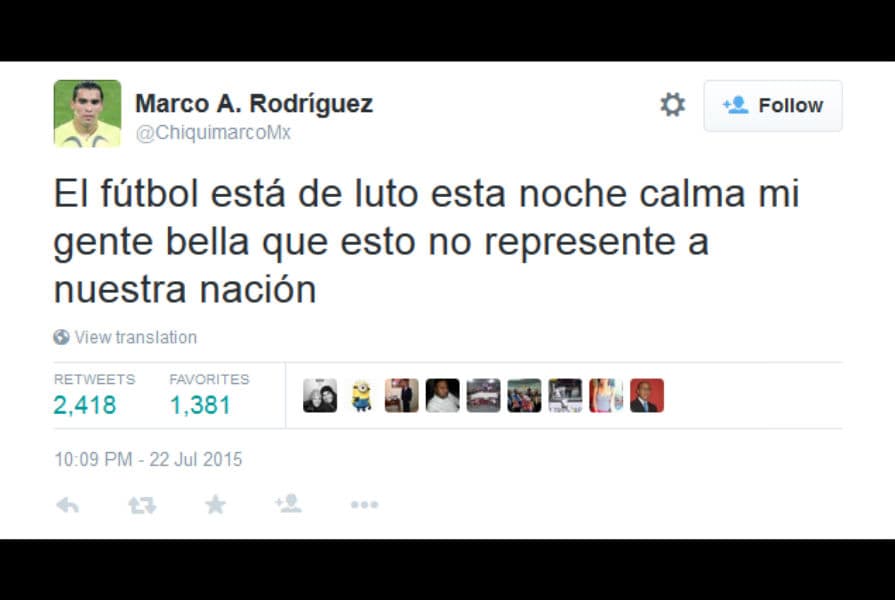 Reacciones en Twitter México vs. Panamá