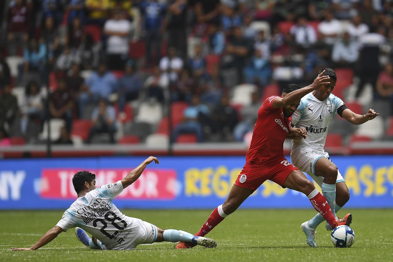 Partido correspondiente a la Jornada 1 del Apertura 2019 en el que el Querétaro se impuso 0-2 al Toluca en el Nemesio Diez.
<br>