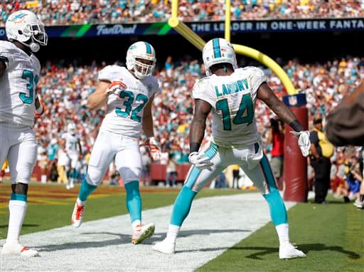 Dolphins 17-10 Redskins: Miami sudó pero Jarvis Landry aseguró la remontada vs. Washington