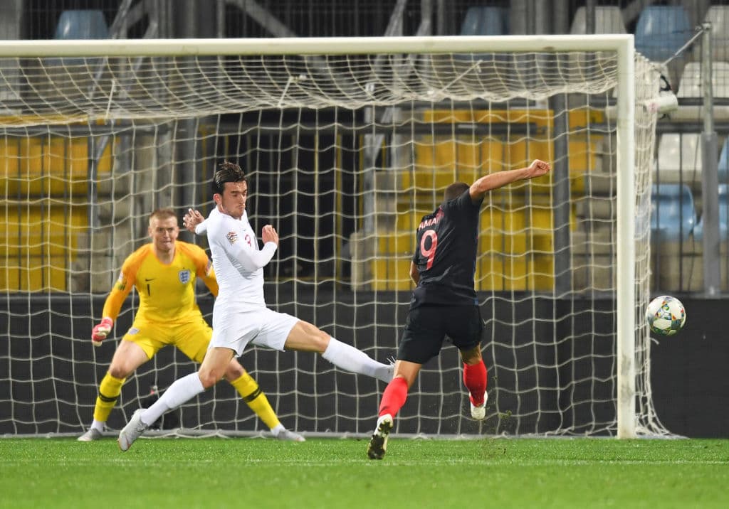 Andrej Kramaric (derecha) tuvo otra opción de gol desperdiciada para Croacia.