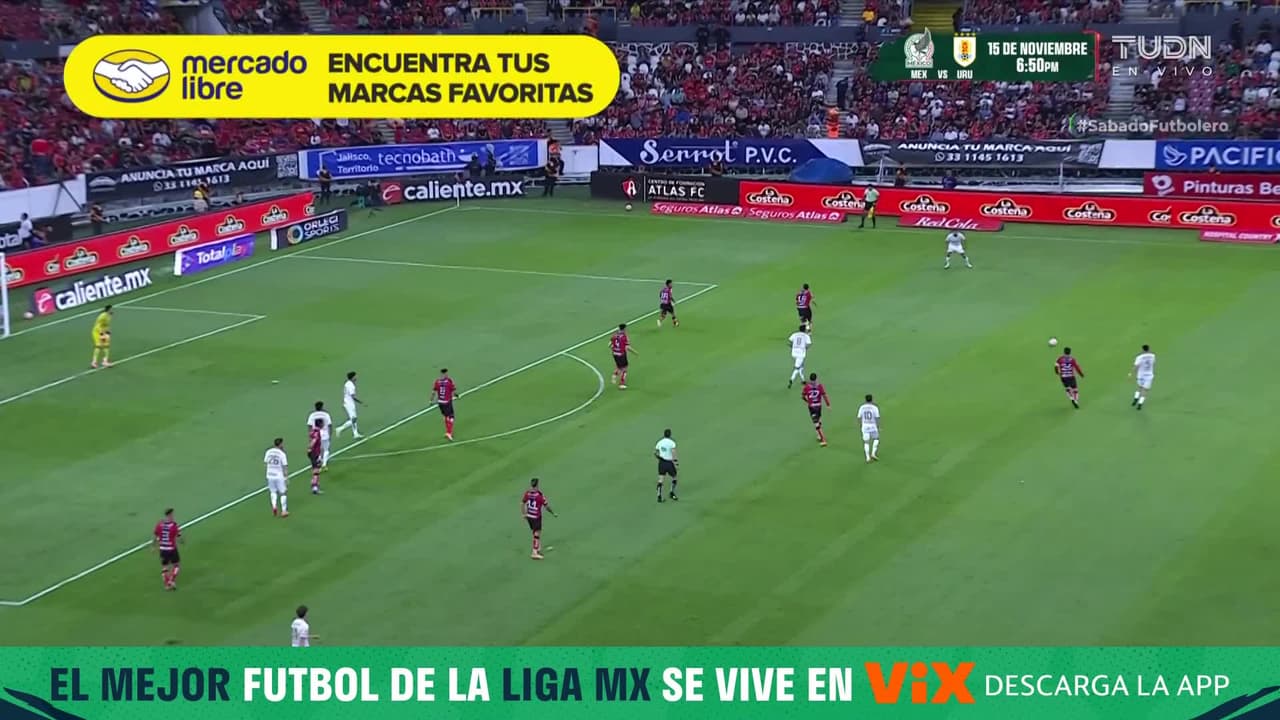 ¡CAÑONAZO DE PAULINHO! Atlas se salva tras el potente disparo de Toluca