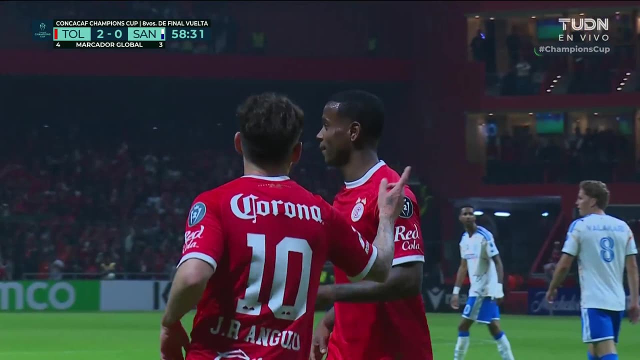 ¡Doblete del Canelo Angulo! Se destapó el Toluca y ya le ganan 3-0 al San Diego