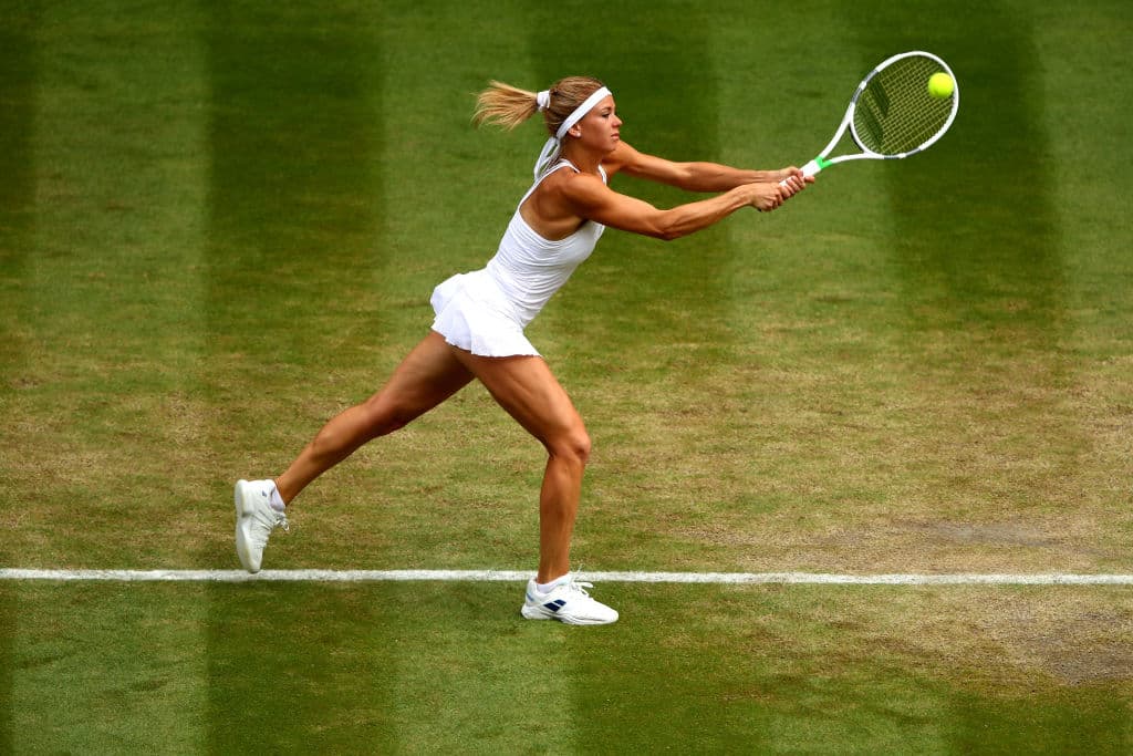 En el pasado torneo de Wimbledon obtuvo su mejor participaación en un torneo de Grand Slam al llegar hasta cuartos de final.