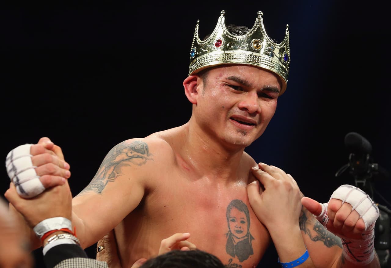 Marcos Maidana, después de derrotar a Adrien Broner en 2013.