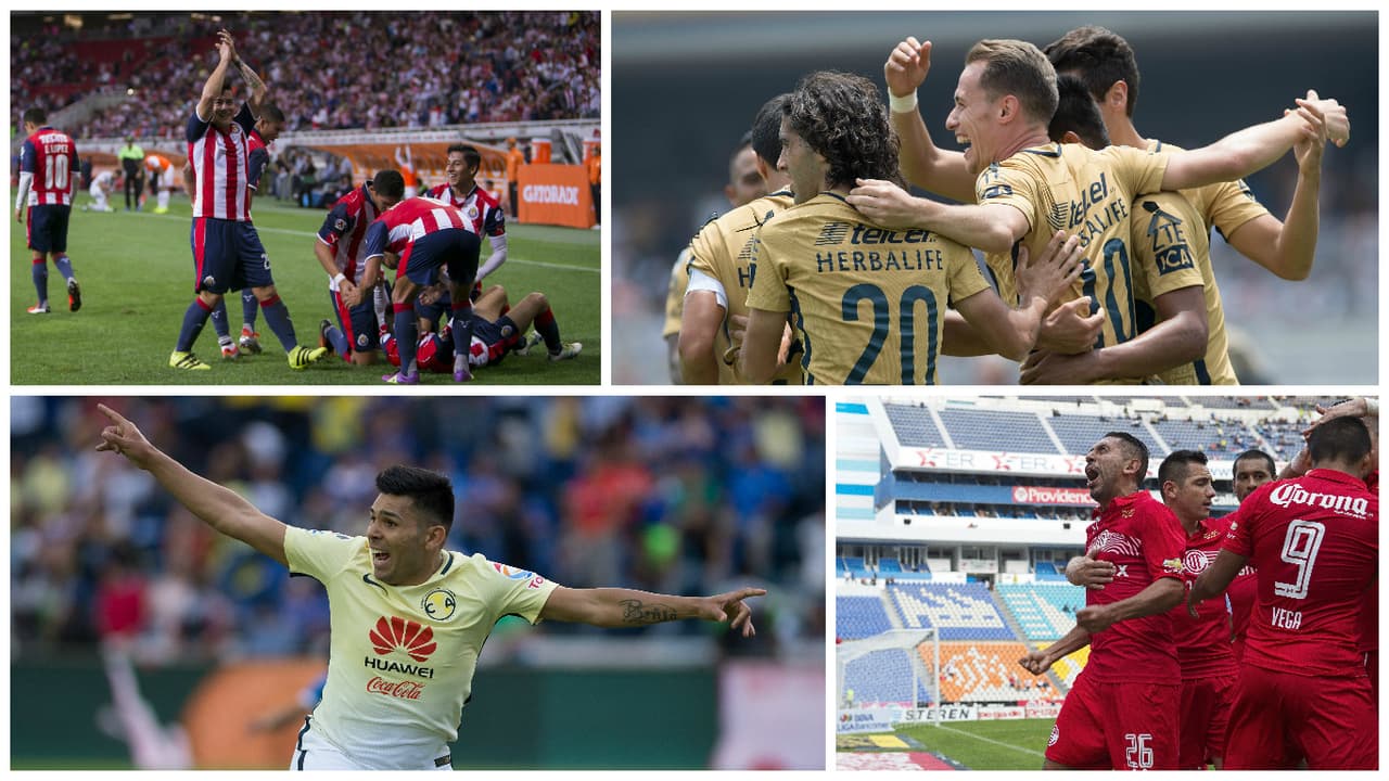 América regresó de un 3-0 y sacó una victoria impensable ante Cruz Azul, Guadalajara venció con claridad a Jaguares. Tigres sigue invicto, Pumas goleó. La fecha ocho se fue y aquí te dejamos lo mejor del fin de semana en la Liga MX.