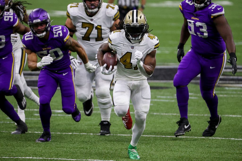 Los Saints vencieron a los Vikings en el juego de Navidad | Alvin Kamara y Drew Brees tuvieron una noche inspirada y dejaron el marcador 52-33 en el Mercedes-Benz Superdome.