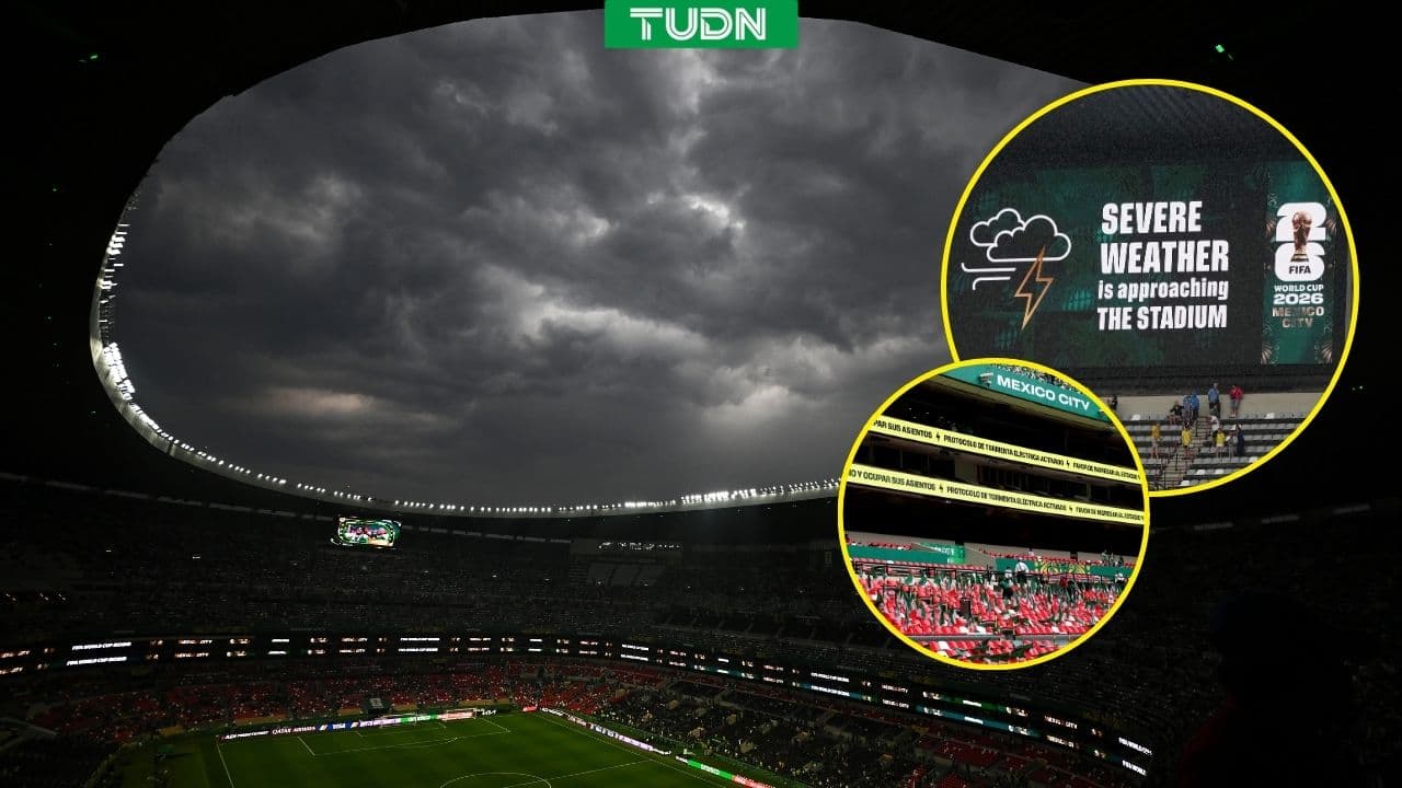 México vs. Inglaterra: Activan protocolo de tormenta eléctrica