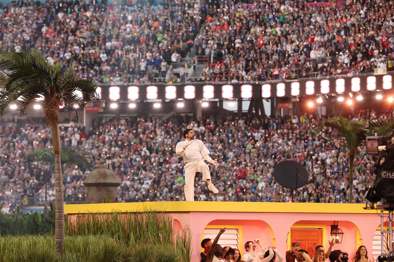 Bad Bunny, artistas principal en el show del medio tiempo del Super Bowl LX en Levi's Stadium.