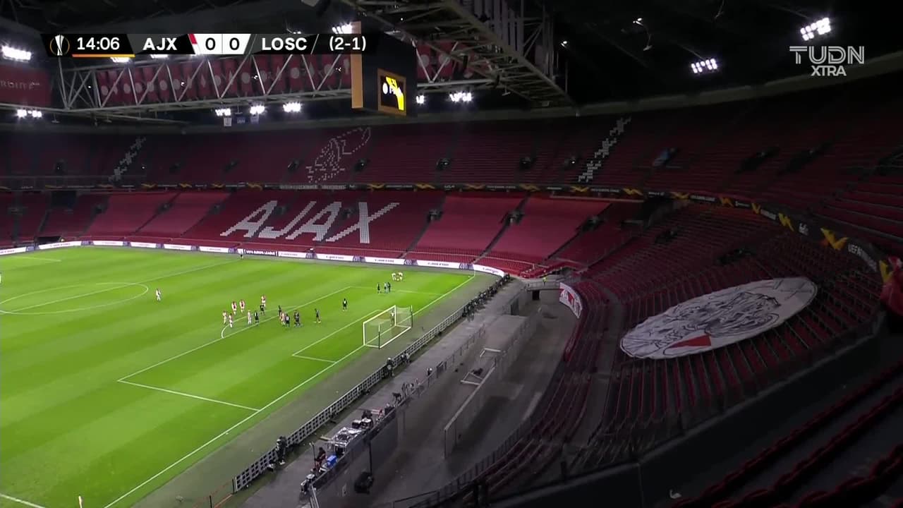 ¡Gol del Ajax! Klaaseen pone el primero sobre el LOSC Lille