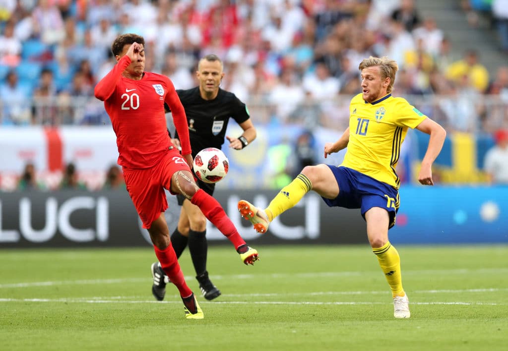 Suecia tuvo en buena parte la iniciativa del juego pero nunca marcó un peligro latente para Inglaterra. En eso, pesó la responsabilidad en Forsberg.