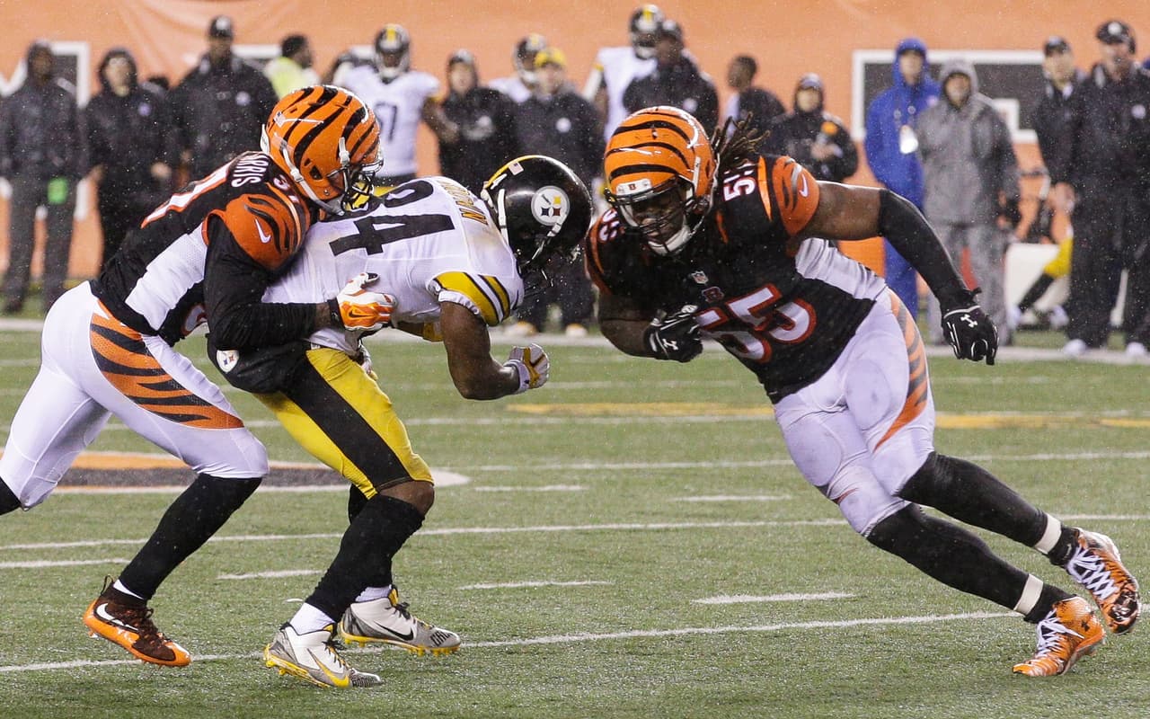 7.- Pittsburgh Steelers - 9 de enero del 2016 (18-16 en Cincinnati Bengals) (Ronda de Comodines).- Dos incomprensibles castigos a Vontaze Burfict y Adam 'Pacman' Jones pusieron la escena para el gol de campo agónico de 35 yardas de Chris Boswell que puso a los Steelers en los Playoffs Divisionales y a los Bengals con un año más de un ayuno eterno sin triunfos en postemporada.