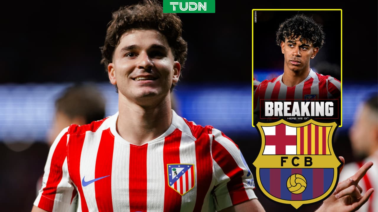 Atlético de Madrid se burla del Barcelona por rumores de salida del Julián Álvarez
