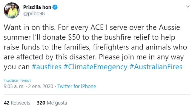 El 'Bad Boy' causó una revolución en redes sociales y el tenis asutraliano se volcó en apoyo para las donaciones.