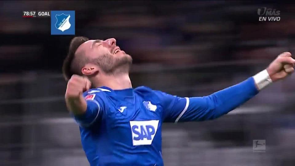 ¡GOOOL! Sargis Adamyan anota para TSG 1899 Hoffenheim