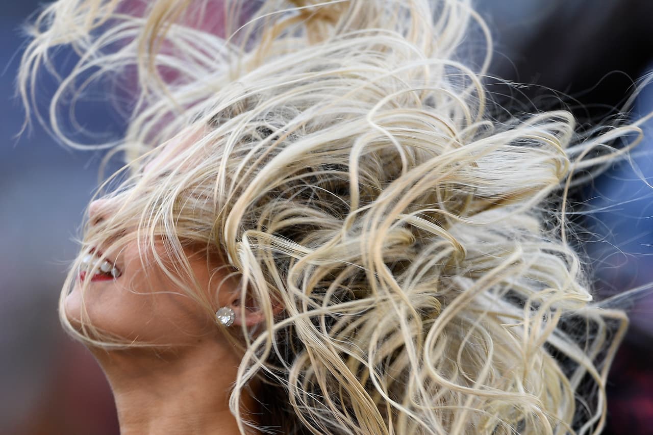 A Baltimore Ravens cheerleader performs in the first half of an NFL wild card playoff football game between the Ravens and the Los Angeles Chargers, Sunday, Jan. 6, 2019, in Baltimore. (AP Photo/Nick Wass)