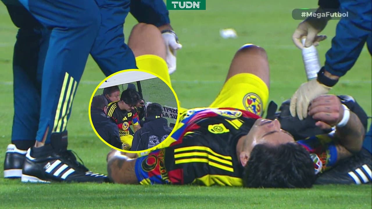 América tiene un lesionado más, Víctor Dávila deja el juego ante Cruz Azul