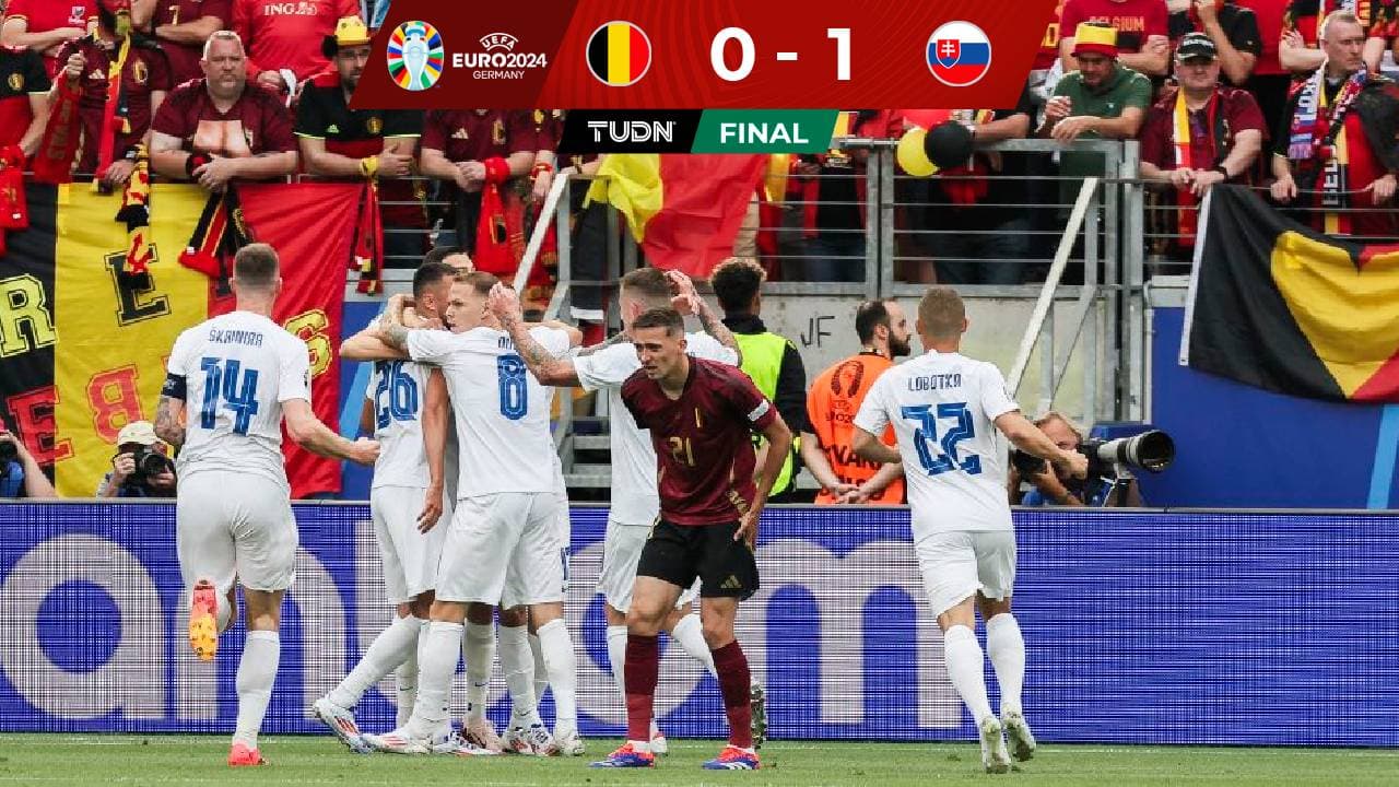 Bélgica defrauda y cae en su debut ante Eslovaquia