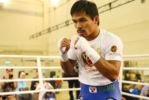 Manny Pacquiao entrena