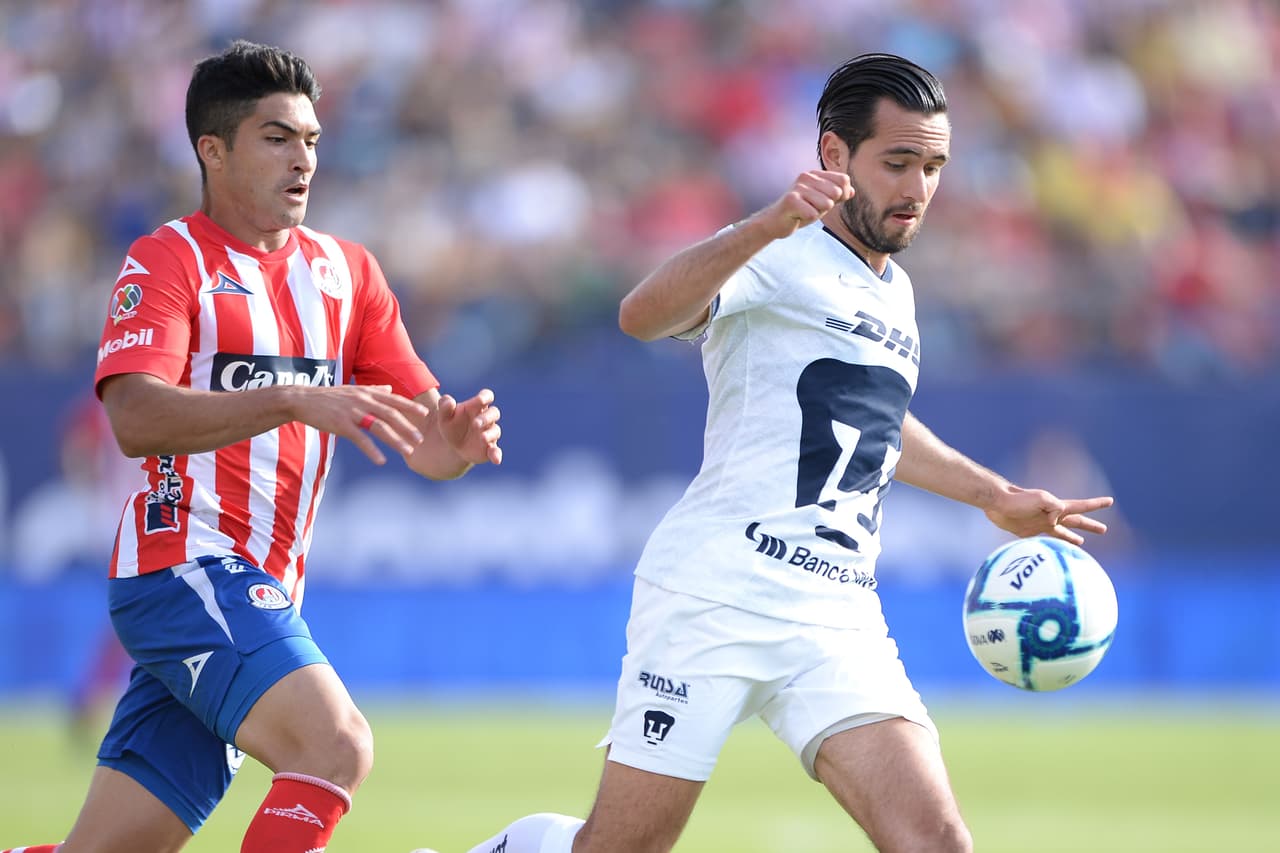Atlético San Luis debutó en la Liga MX con derrota de 2-0 ante Pumas.
