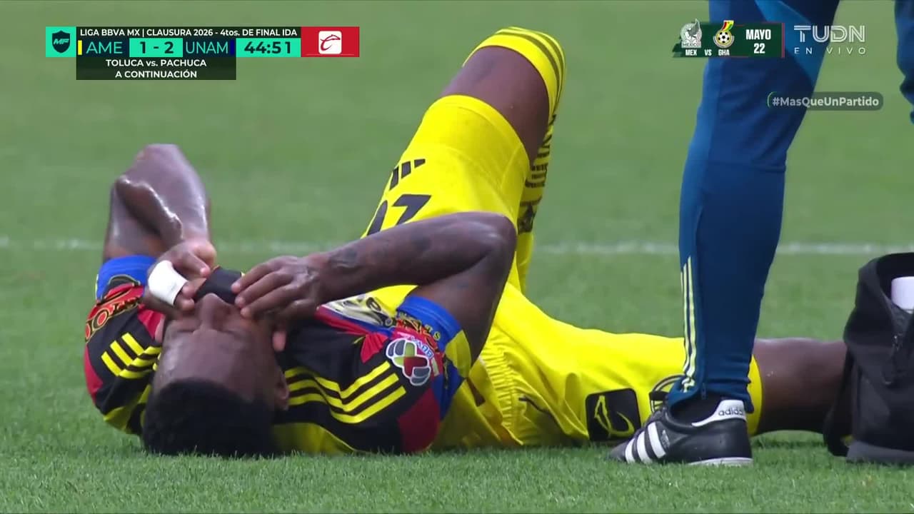 Atención: Cristian Borja sale lesionado del América vs. Pumas, ¿en riesgo el Mundial?